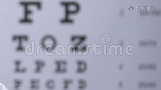 戴眼镜者防眼诊、视力障碍预防、诊所视频