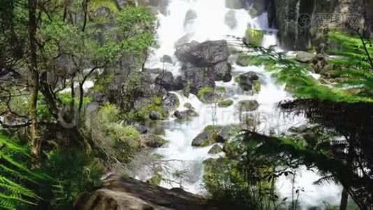 塔拉韦拉瀑布，新西兰北岛视频