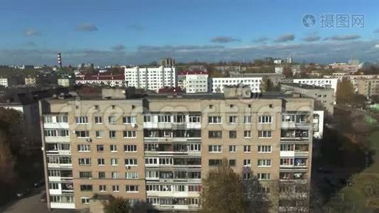 旧房子。 苏联时代的建设。 房子。 俄罗斯。视频