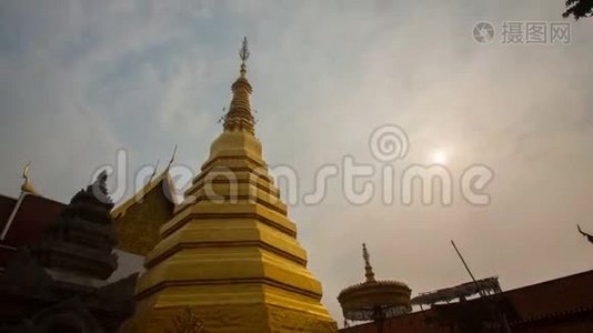 赵海寺是泰国弗拉的一座神圣的古庙视频