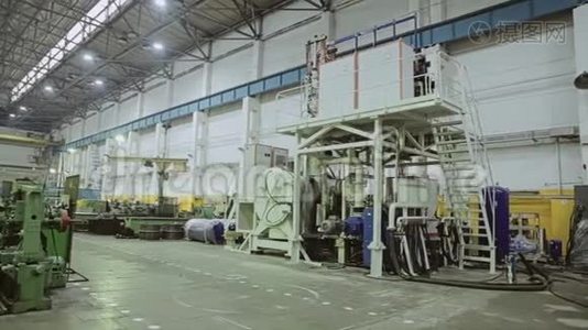 生产工厂商店的全景视频
