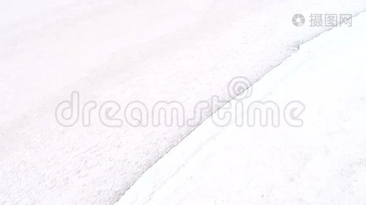 冬季旅行目的地白雪冰面视频
