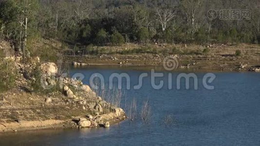 白天，昆士兰州托沃姆巴地区的乌鸦巢湖坚持不懈。视频