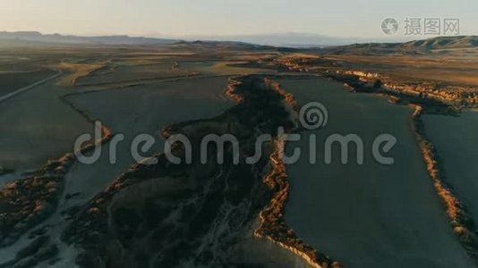 人工林或农田的空中景观视频