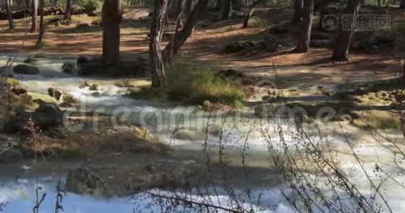 林山河水晶水.. 在山脉深处视频