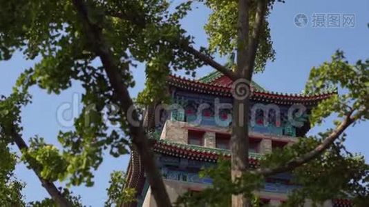南门前门正阳门.. 北京市中心的紫禁城视频
