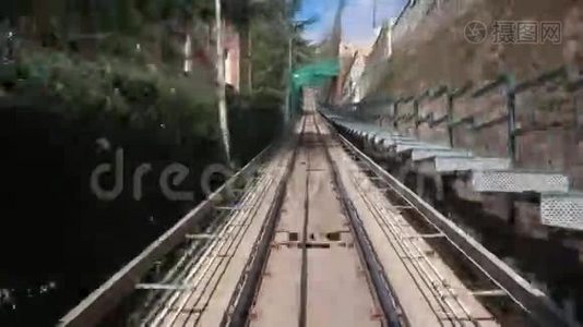 巴塞罗那隧道的交通运输。 高速公路视频