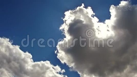 天空云，天空有云，太阳云心情有太阳4K高清视频视频