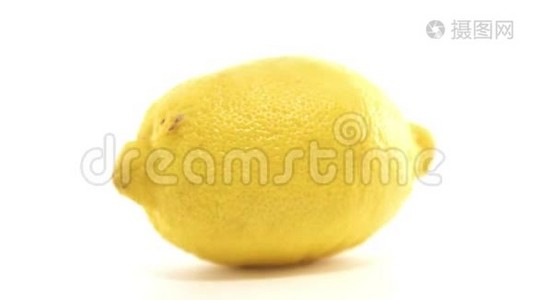 黄柠檬清爽柑橘类水果维生素健康饮食视频