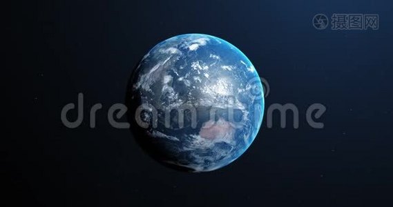 地球在太空的动画4k视频