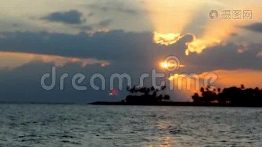 巴厘岛海边日落视频