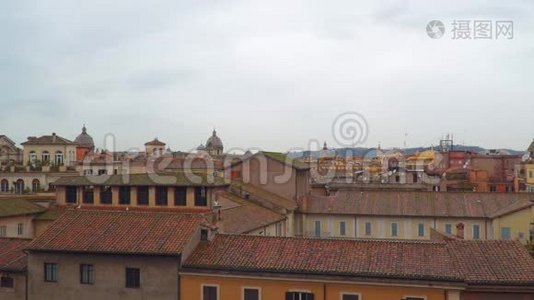 罗马城的全景.. 从国会山俯瞰视频