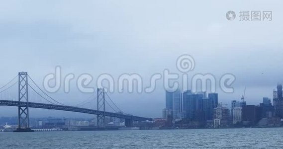 旧金山景观€“奥克兰湾大桥4K”视频