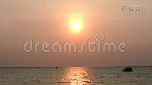 泰国海上日落.视频