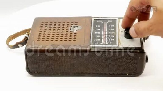 旧苏联老式收音机接收器4k视频