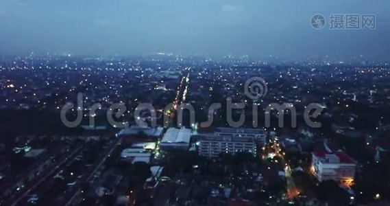 雅加达市住宅区景观视频
