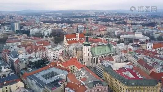 捷克共和国布尔诺市景视频