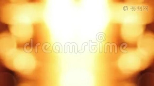 火离焦镜，橙色bokeh.视频