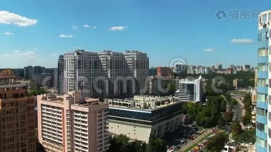全景运动敖德萨建筑城市景观城市视频