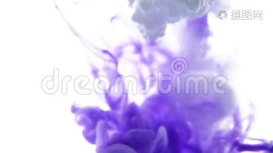紫色和白色水滴视频