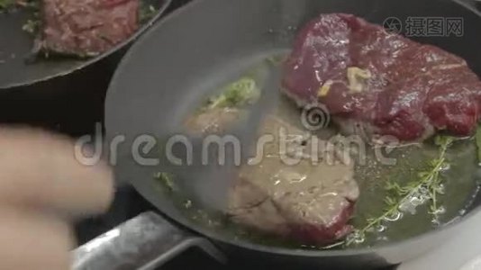 烤牛肉牛排视频