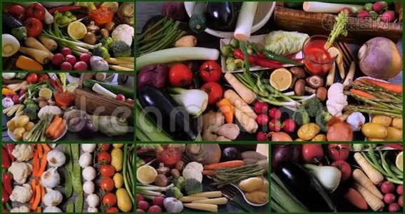 对各种健康、有机蔬菜的看法视频