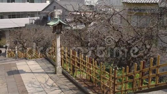 东京福岛神社传统寺庙视频