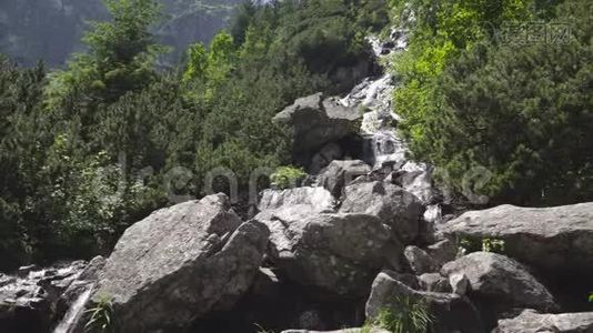 波兰塔特拉斯山瀑布视频