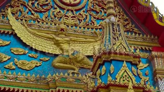 泰国普吉岛普吉镇Wat Mongkon、Wat Mongkol Nimit的一座佛教寺庙被Steadycam枪杀视频