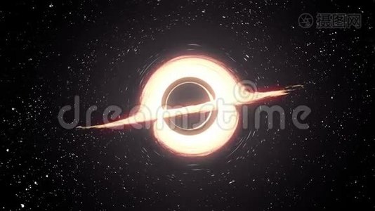 黑洞Garagantua星际动画背景视频