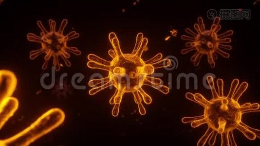 SARS-CoV-2病毒子的三维动画视频