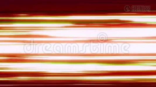 安美速度线。 红色、白色和黄色背景的速度线视频