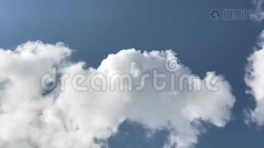 4K时间流逝：云彩在德克萨斯州上空翻滚视频