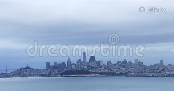 旧金山海湾4K天际线景观视频