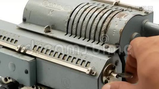 前苏联机械计算器加机器4k视频