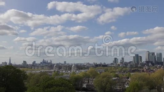 伦敦市中心的景色。视频