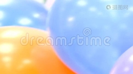 五颜六色的气球图案视频