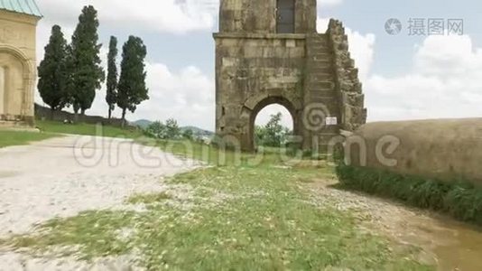 巴格拉蒂神庙附近的古建筑-格鲁吉亚，库塔伊西视频