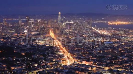 旧金山4K夜以继日视频