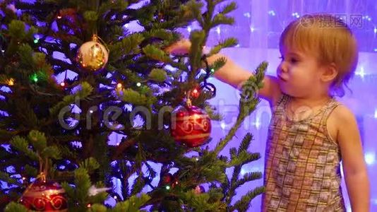 婴儿装饰圣诞树圣诞玩具视频