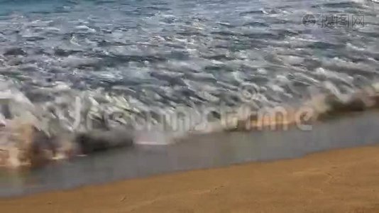 波浪在靠近视频