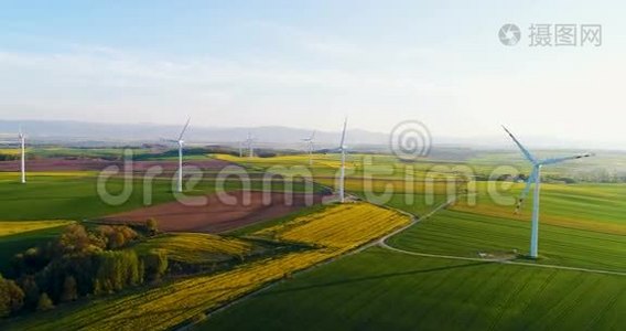 更新能源----针对农田的风车农场视频