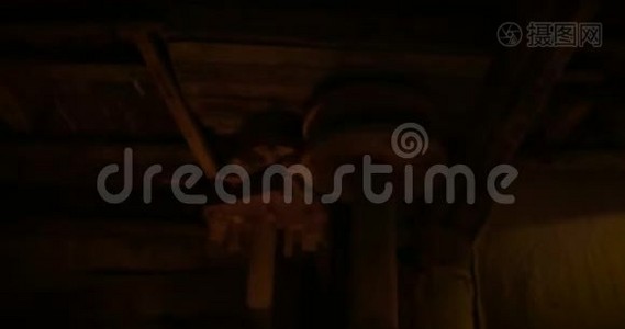 古代木磨机械视频