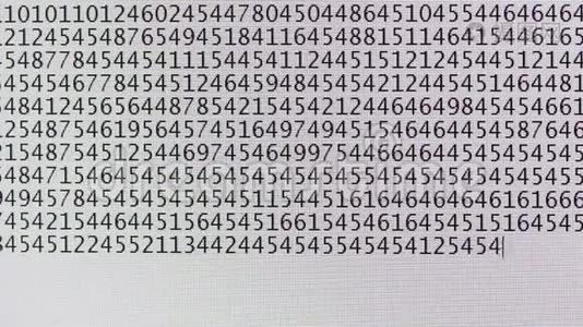 屏幕上有一个数字视频