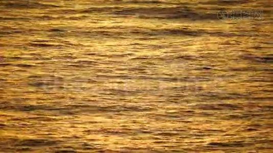 抽象的水波纹呈黄色视频