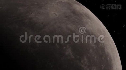 月背景写实视频.. 月球是围绕地球运行的天文天体. 图像的元素视频