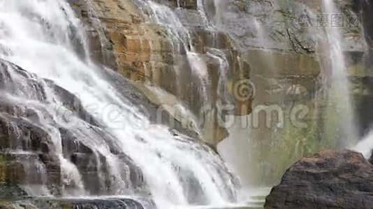 越南Pongour瀑布的细节视频
