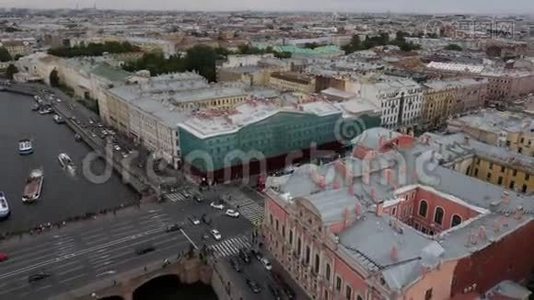 俄罗斯圣彼得堡历史中心景观视频