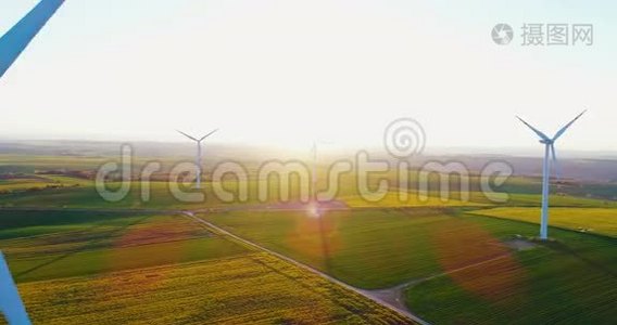 再生能源-风力涡轮机，电力，生态，视频