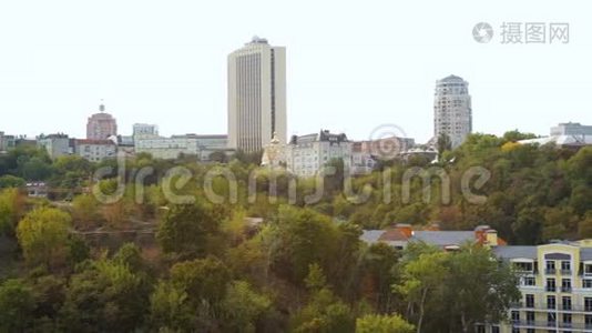 基辅市全景美景视频